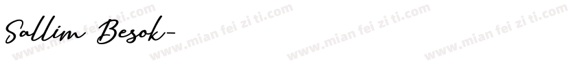 Sallim Besok字体转换